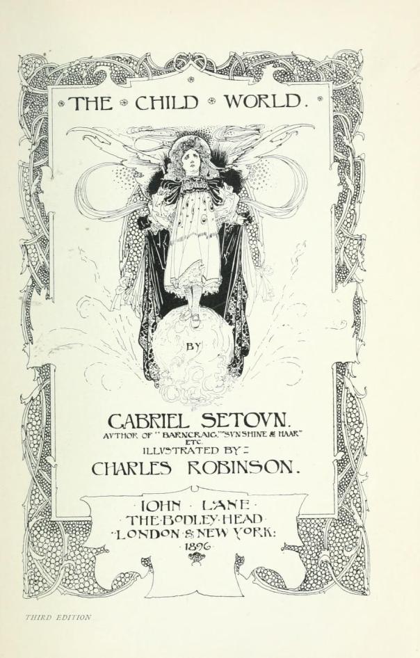 Charles Robinson - The Child-World (title page)